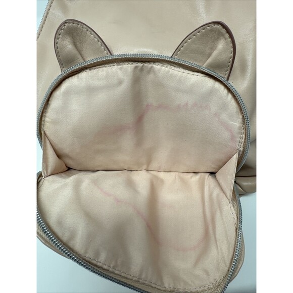 Marie Paws Dome Backpack in Blush CAT PAWS Vegan Leather Pink Kitten Adorable - Picture 5 of 9